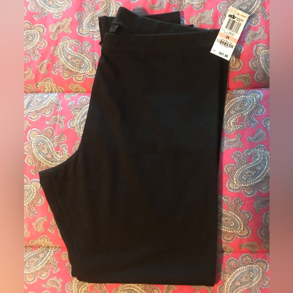 Style & Co Womens Black Pants - 2X